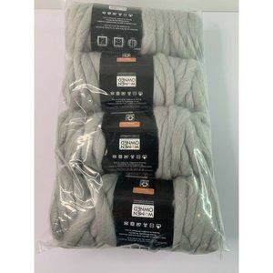 MAINSTAYS 26 yd. Roving Yarn, Soft Silver, 100% Acryic, Pack of 4, Brand New